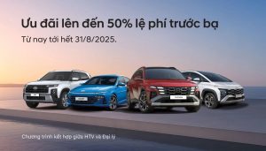 Khuyến mãi xe Hyundai tháng 8